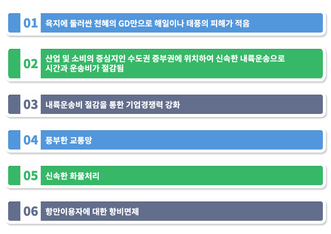 평택항 이점